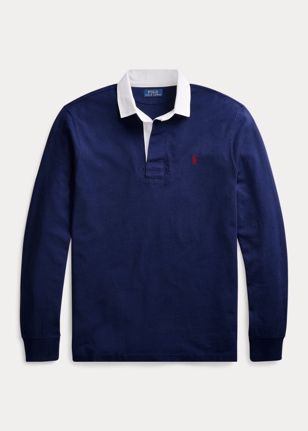 Ralph Lauren The Iconic Rugby Shirt Tmavě Blankyt Červené | 2WznYXNJ