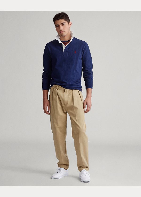 Ralph Lauren The Iconic Rugby Shirt Tmavě Blankyt Červené | 2WznYXNJ