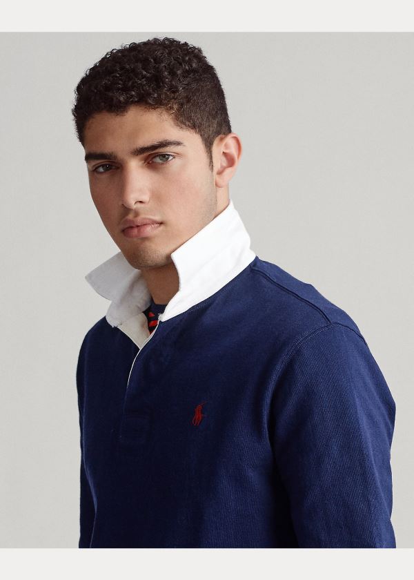 Ralph Lauren The Iconic Rugby Shirt Tmavě Blankyt Červené | 2WznYXNJ