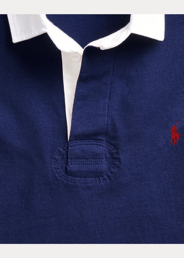 Ralph Lauren The Iconic Rugby Shirt Tmavě Blankyt Červené | 2WznYXNJ