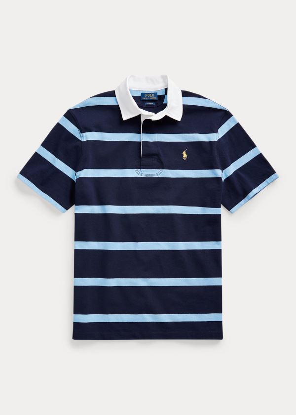 Ralph Lauren The Iconic Rugby Shirt Tmavě Blankyt Blankyt | K04zSNru