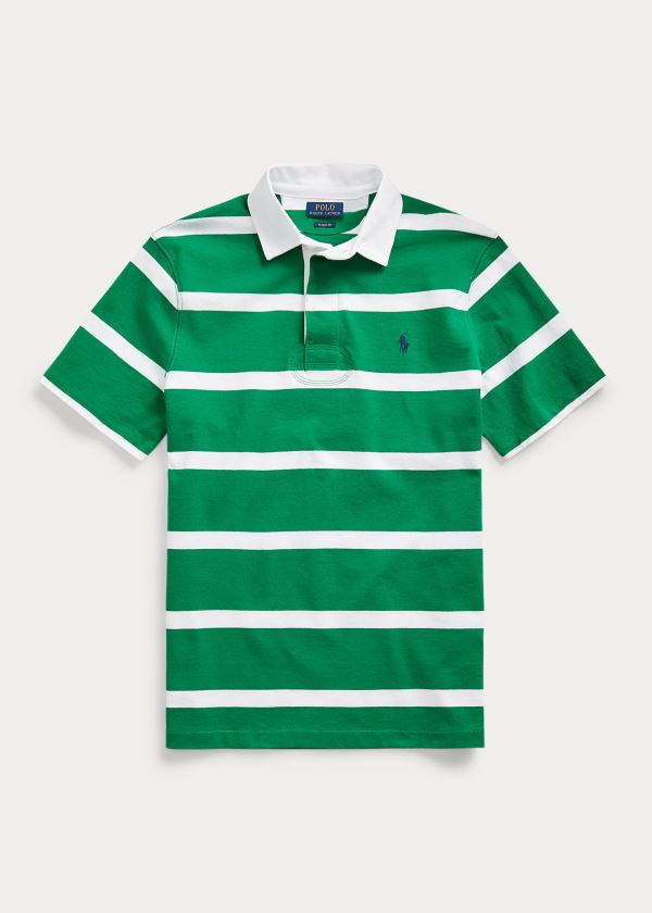 Ralph Lauren The Iconic Rugby Shirt Zelene Bílé | 2W8qs4gy