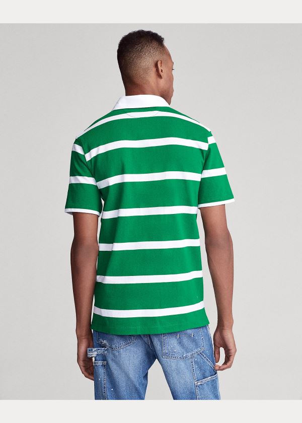 Ralph Lauren The Iconic Rugby Shirt Zelene Bílé | 2W8qs4gy