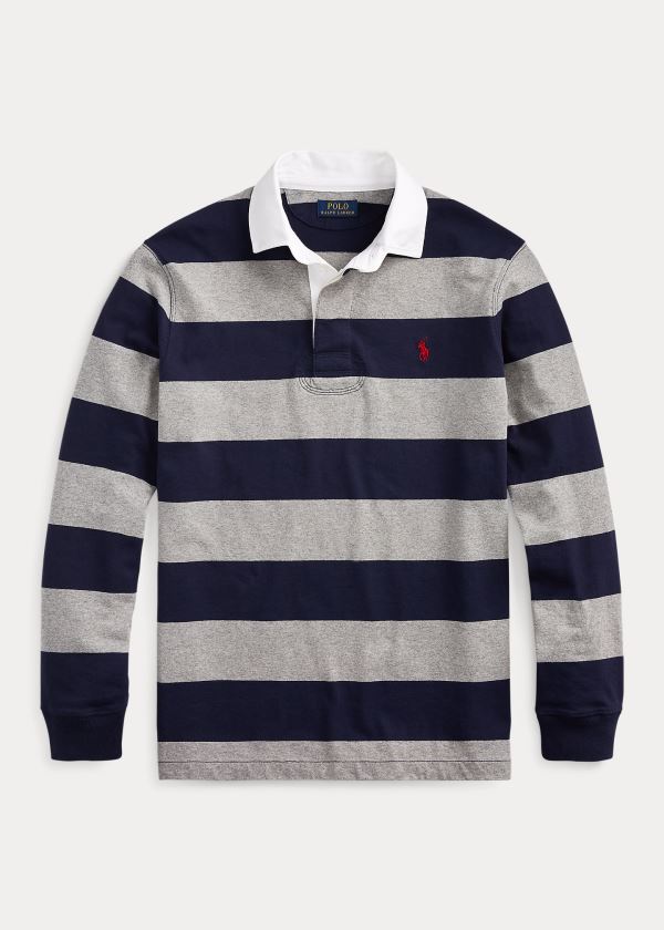 Ralph Lauren The Iconic Rugby Shirt Šedé Tmavě Blankyt | hPyfrBge