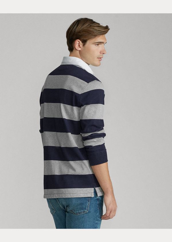 Ralph Lauren The Iconic Rugby Shirt Šedé Tmavě Blankyt | hPyfrBge