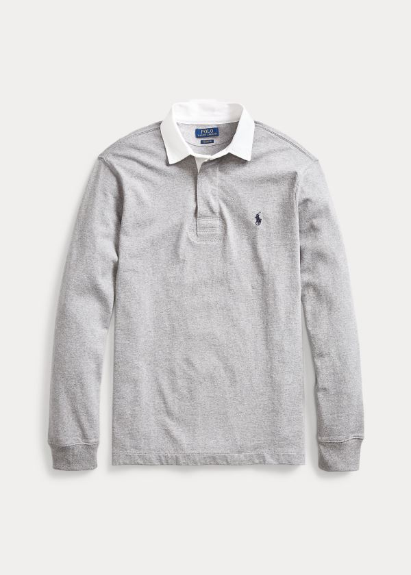 Ralph Lauren The Iconic Rugby Shirt Šedé | lRfiPJRN