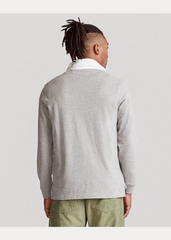Ralph Lauren The Iconic Rugby Shirt Šedé | lRfiPJRN