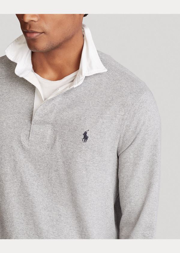 Ralph Lauren The Iconic Rugby Shirt Šedé | lRfiPJRN