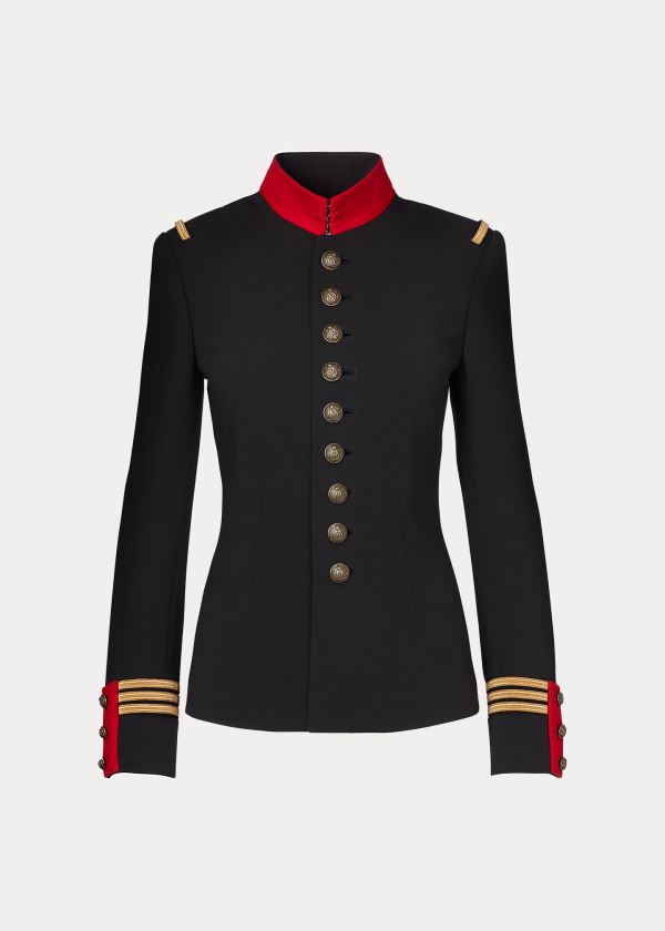 Ralph Lauren The Officer\'s Jacket Černé | kyFiNt2Z