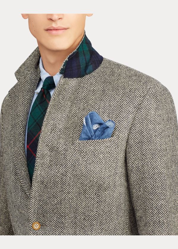 Ralph Lauren The RL67 Jacket Černé Krém | wOGiArvy