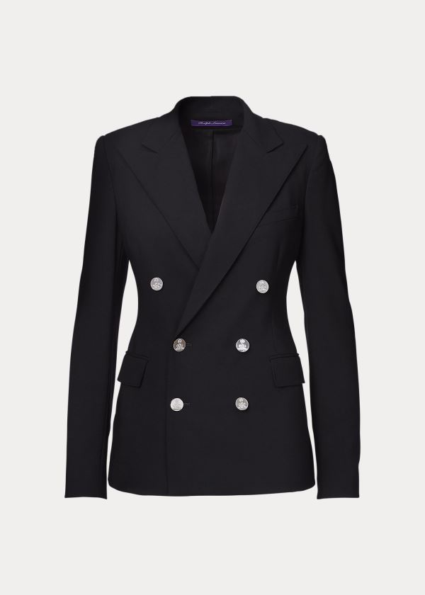 Ralph Lauren The RL Blazer in Stretch Wool Černé | DAqSfZ6R