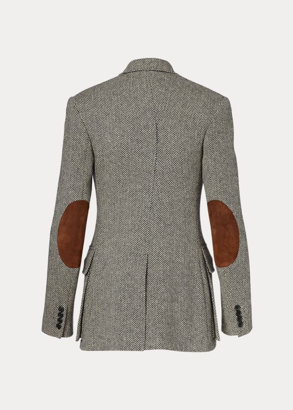 Ralph Lauren The Tweed Jacket Krém Černé | WLrqQSeu
