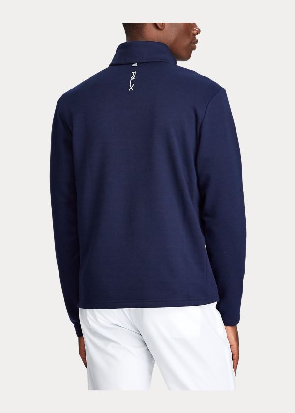 Ralph Lauren Thermal Quarter-Zip Pullover Tmavě Blankyt | cqJlVzym