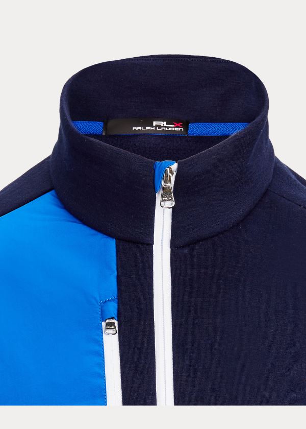 Ralph Lauren Thermal Quarter-Zip Pullover Tmavě Blankyt | cqJlVzym
