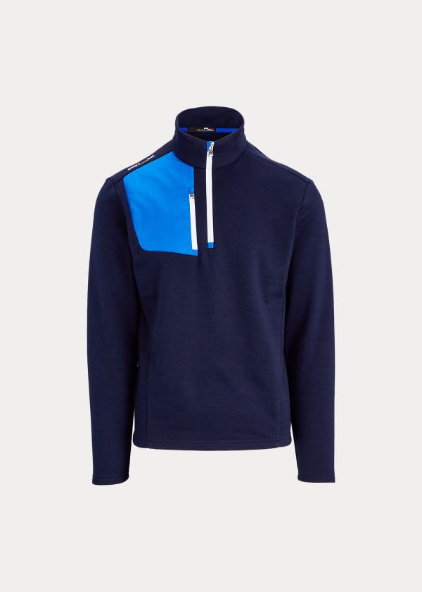 Ralph Lauren Thermal Quarter-Zip Pullover Tmavě Blankyt | cqJlVzym