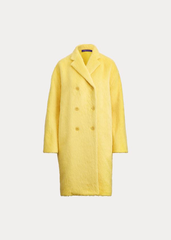Ralph Lauren Thomasina Alpaca-Wool Coat Žluté | 8Ony9U5I