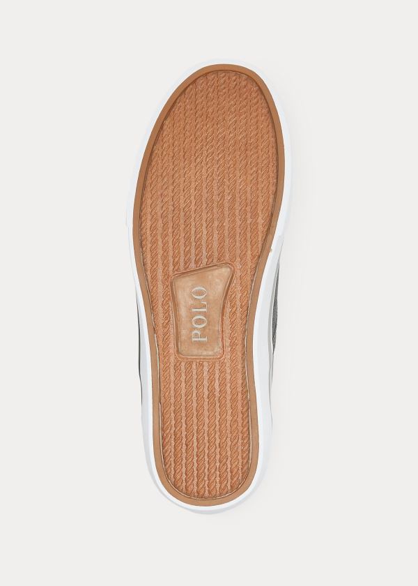 Ralph Lauren Thompson Washed Twill Sneakers Šedé | gSoN1zuz