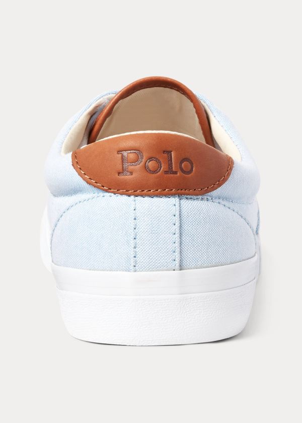 Ralph Lauren Thorton Bavlněné Oxford Sneakers Světle Blankyt Viacfarebný | gstuJjZc