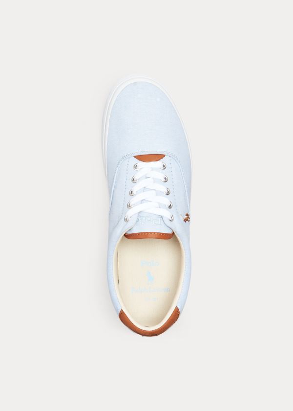 Ralph Lauren Thorton Bavlněné Oxford Sneakers Světle Blankyt Viacfarebný | gstuJjZc