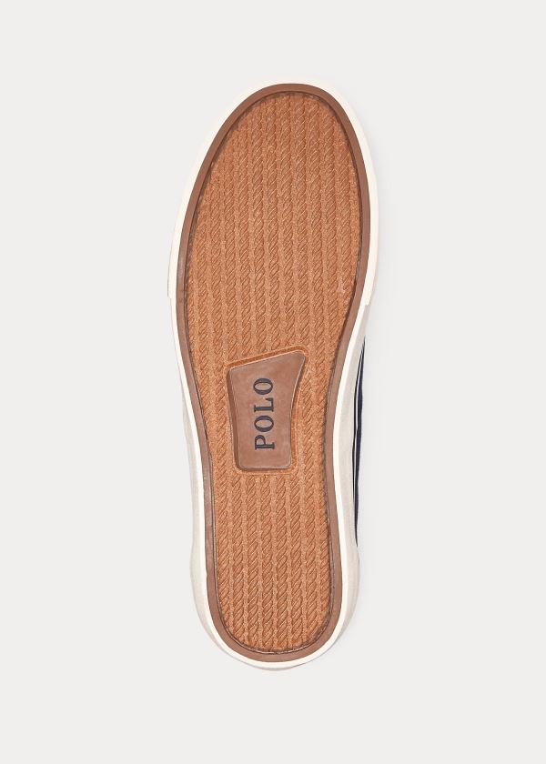 Ralph Lauren Thorton Platene Low-Top Sneakers Tmavě Blankyt | WCYCx7TZ