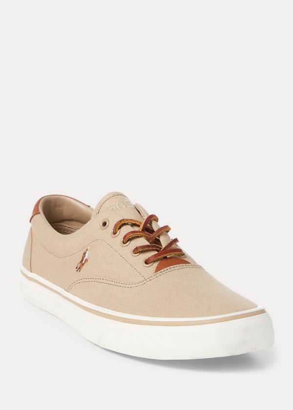 Ralph Lauren Thorton Platene Low-Top Sneakers Hnědožlutý | pFeasZVy