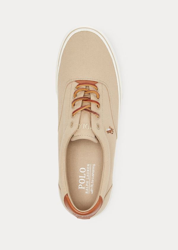 Ralph Lauren Thorton Platene Low-Top Sneakers Hnědožlutý | pFeasZVy