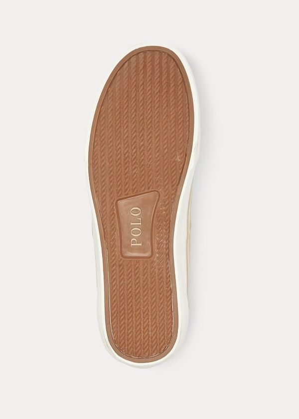Ralph Lauren Thorton Platene Low-Top Sneakers Hnědožlutý | pFeasZVy