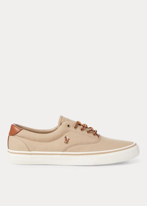 Ralph Lauren Thorton Platene Low-Top Sneakers Hnědožlutý | pFeasZVy