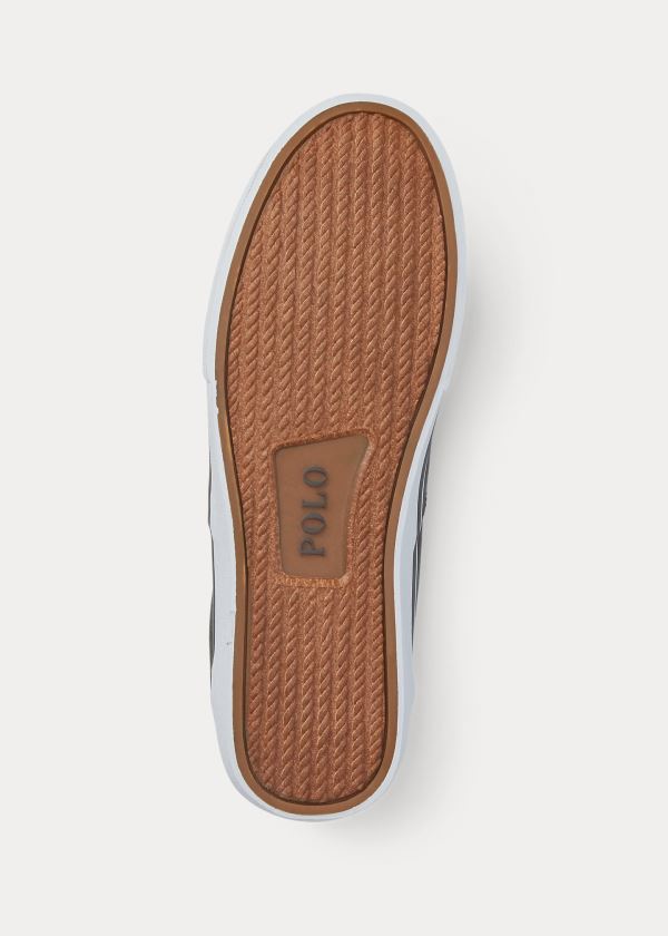 Ralph Lauren Thorton Washed Twill Sneakers Tmavě Šedé | lfdjuGyH