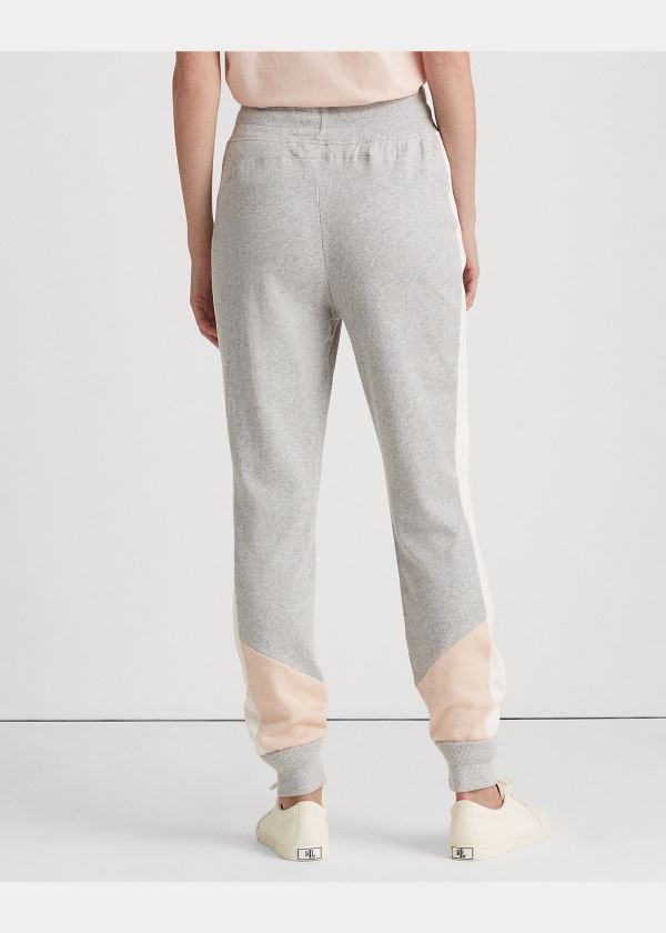 Ralph Lauren Three-Tone French Terry Pant Šedé Růžové Krém | lDugw6xE