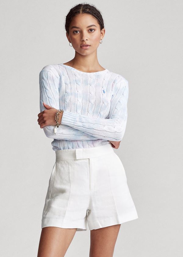 Ralph Lauren Tie-Dye Cable-Knit Svetrové Bílé Viacfarebný | LKy07ims