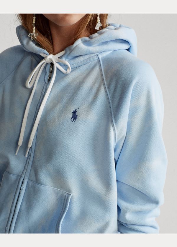 Ralph Lauren Tie-Dye Fleece Full-Zip Hoodie Blankyt | qRrE70Wo
