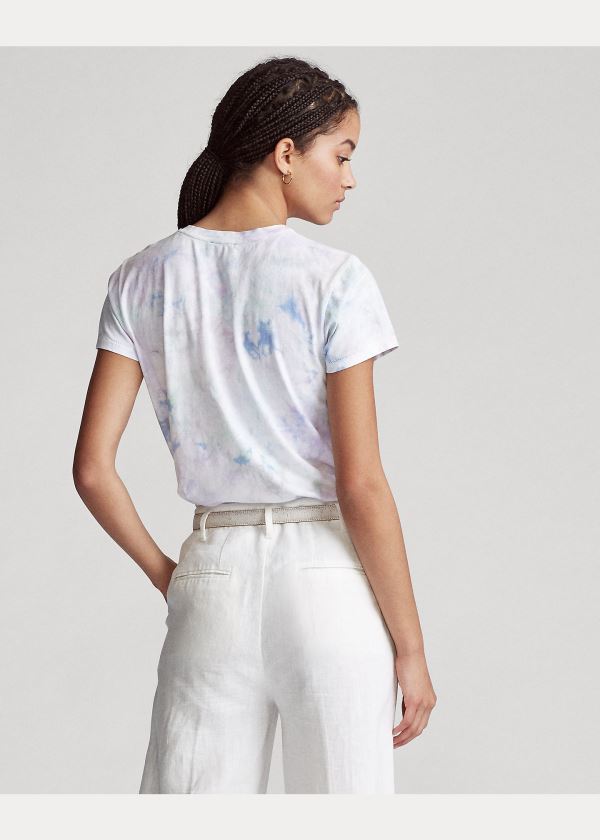 Ralph Lauren Tie-Dye Jersey Tee Bílé Viacfarebný | xKacXKGt