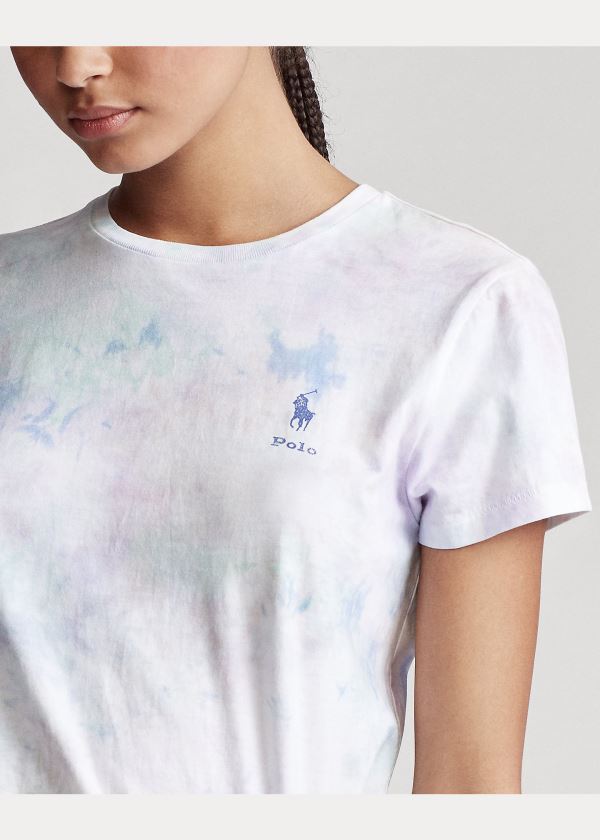 Ralph Lauren Tie-Dye Jersey Tee Bílé Viacfarebný | xKacXKGt
