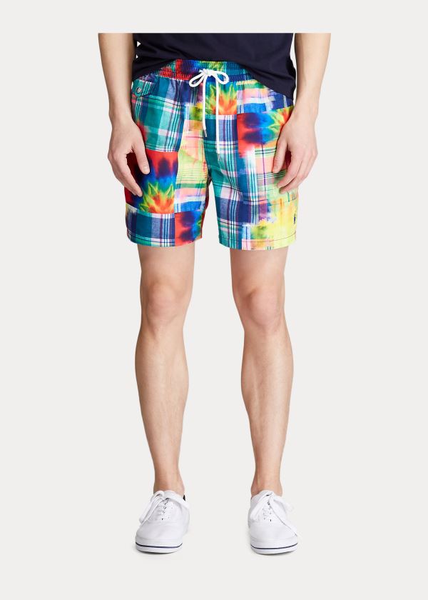 Ralph Lauren Tie-Dye Madras Swim Trunk Viacfarebný | hyEeZOWH