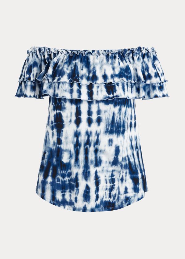 Ralph Lauren Tie-Dye Off-the-Shoulder Top Blankyt Viacfarebný | cegS1MXb