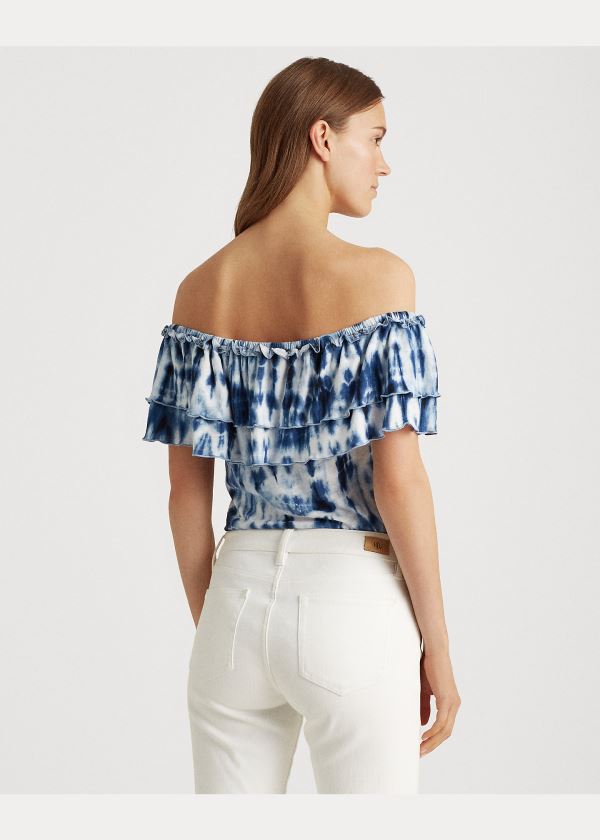 Ralph Lauren Tie-Dye Off-the-Shoulder Top Blankyt Viacfarebný | cegS1MXb