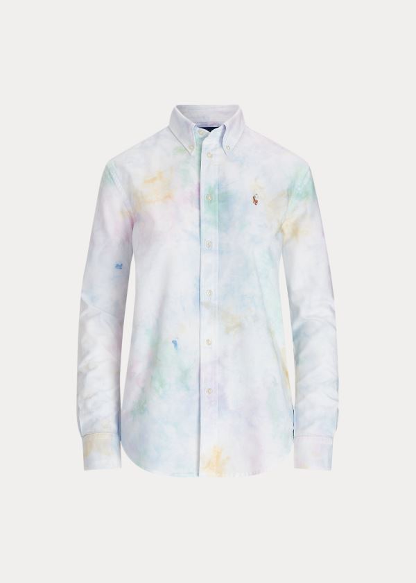 Ralph Lauren Tie-Dye Oxford Shirt Bílé Viacfarebný | zOflzWIq