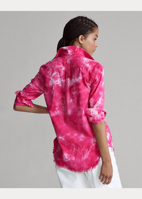 Ralph Lauren Tie-Dye Oxford Shirt Růžové | 4TMqVQJ4