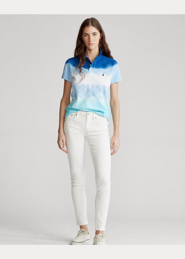 Ralph Lauren Tie-Dye Polo Shirt Bílé Blankyt | nP9Cx7i0