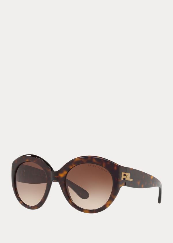 Ralph Lauren Tinted Round Sunglasses Vínové | 4VykY82h
