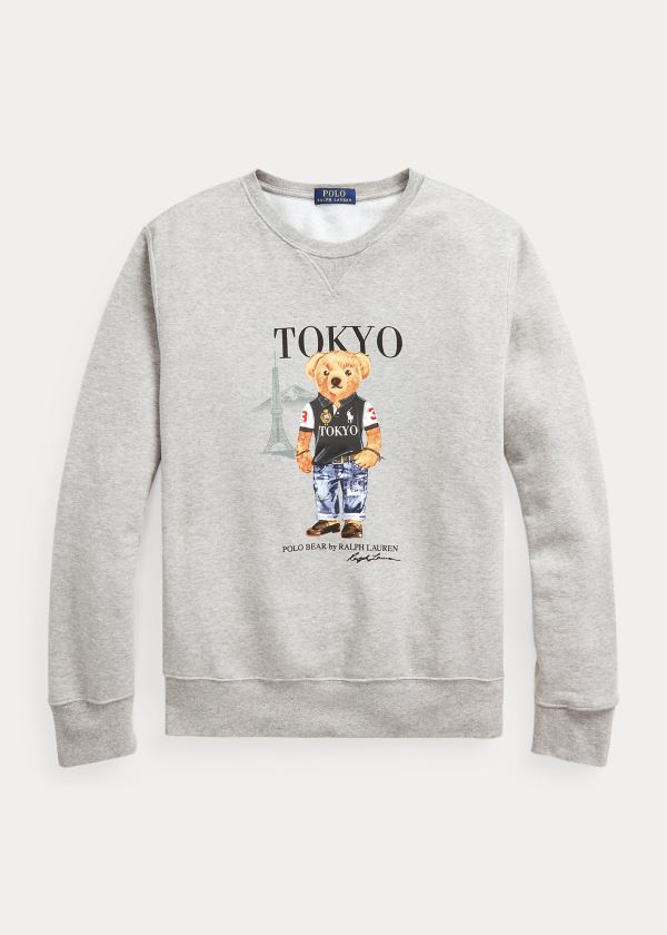 Ralph Lauren Tokyo Bear Fleece Sweatshirt Šedé | WSXMtZAS