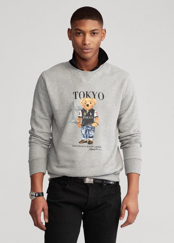 Ralph Lauren Tokyo Bear Fleece Sweatshirt Šedé | WSXMtZAS