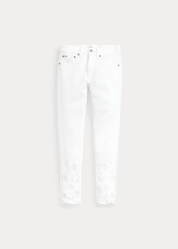 Ralph Lauren Tompkins Skinny Crop Jean Bílé | SApu8SrD