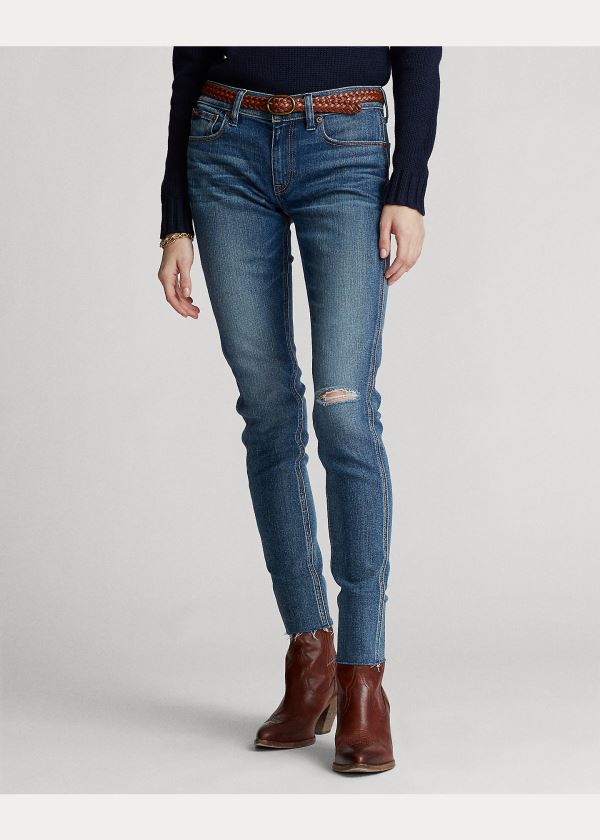 Ralph Lauren Tompkins Skinny Crop Jean Indigo | 9P13tWhY
