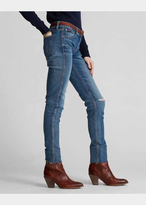 Ralph Lauren Tompkins Skinny Crop Jean Indigo | 9P13tWhY