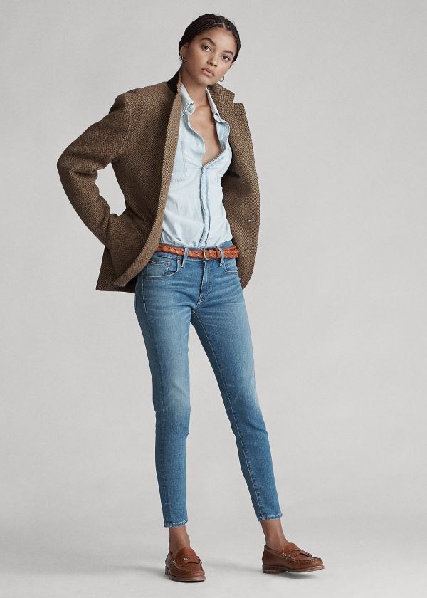 Ralph Lauren Tompkins Skinny Crop Jean Indigo | qksptnqU