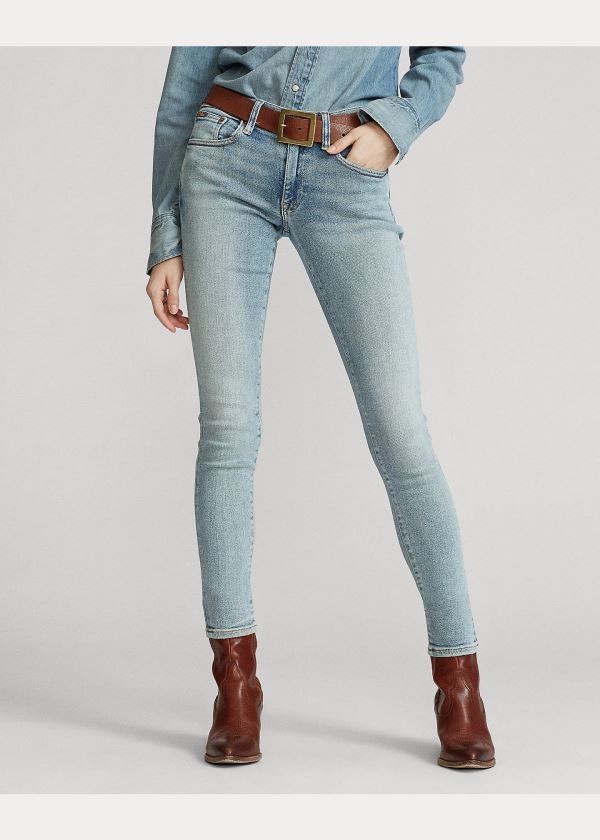 Ralph Lauren Tompkins Skinny Jean Světle Indigo | JPCaHSj7