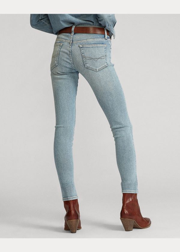 Ralph Lauren Tompkins Skinny Jean Světle Indigo | JPCaHSj7