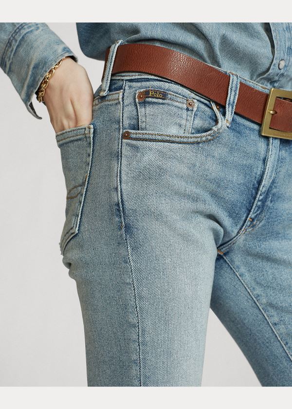 Ralph Lauren Tompkins Skinny Jean Světle Indigo | JPCaHSj7